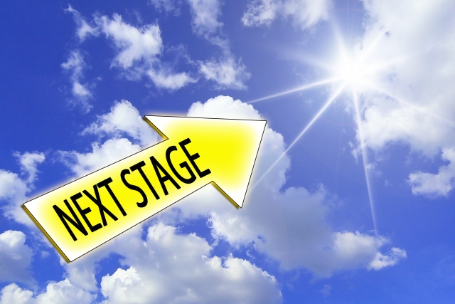 NEXT STAGEと書かれた矢印